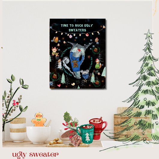 Zeit, Ugly Sweaters zu rocken Poster