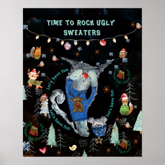 Zeit, Ugly Sweaters zu rocken Poster (Vorne)