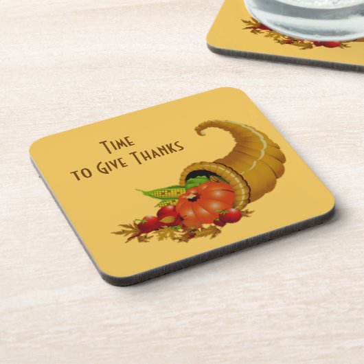 Zeit, um Cornucopia zu danken Untersetzer (Linke Seite)