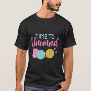 Zeit, um das Knittern von Crochet Nähen Apparel Gi T-Shirt