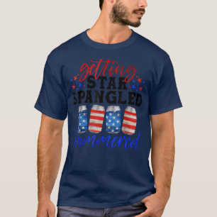Zeit, um das Star Spangled Hammered Beer USA Flag T-Shirt