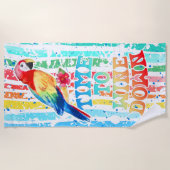 Zeit, um das Strandtuch zu trinken (Vorderseite)