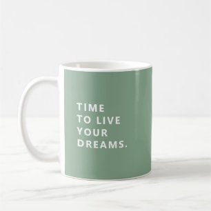 Zeit, um deine Träume zu leben, lustiger Ruhestand Kaffeetasse