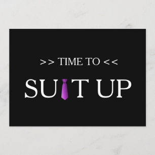 Zeit, um den Lila Schwarzen Hintergrund aufzuräume Einladung