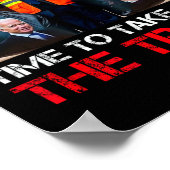 Zeit, um den mühevollen Trump Garbyge Man auszurei Poster (Ecke)