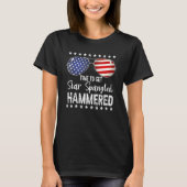 Zeit, um den Stern verwirrt Hammered 4. Juli Sun T-Shirt (Vorderseite)