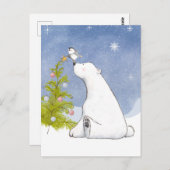 Zeit, um den Weihnachtsbaum Postkarte zu dekoriere (Vorne/Hinten)