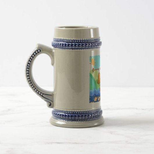 Zeit, um die Glocke zu läuten Bierglas (Links)