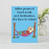 Zeit, um die Party Einladung der Altersvorsorge zu (Stehend Vorderseite)