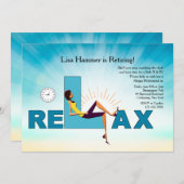 Zeit, um die Party Einladung der Altersvorsorge zu (Vorne/Hinten)