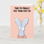 Zeit, um die Rentenkarte aufzustellen Karte (Gelbe Blume)