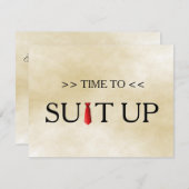 Zeit, um die Rote Krawatte zu unterstützen Einladung (Vorne/Hinten)