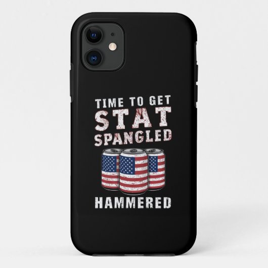 Zeit, um die Star Spangled Hammered Ber USA Flag Case-Mate iPhone Hülle (Rückseite)