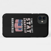 Zeit, um die Star Spangled Hammered Ber USA Flag Case-Mate iPhone Hülle (Rückseite (Horizontal))
