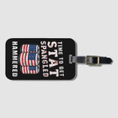 Zeit, um die Star Spangled Hammered Ber USA Flag Gepäckanhänger (Vorderseite (Horizontal))