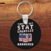 Zeit, um die Star Spangled Hammered Ber USA Flag Schlüsselanhänger (Vorderseite)