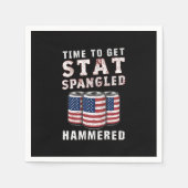 Zeit, um die Star Spangled Hammered Ber USA Flag Serviette (Vorderseite)