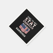 Zeit, um die Star Spangled Hammered Ber USA Flag Serviette (Ecke)