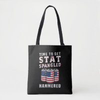 Zeit, um die Star Spangled Hammered Ber USA Flag