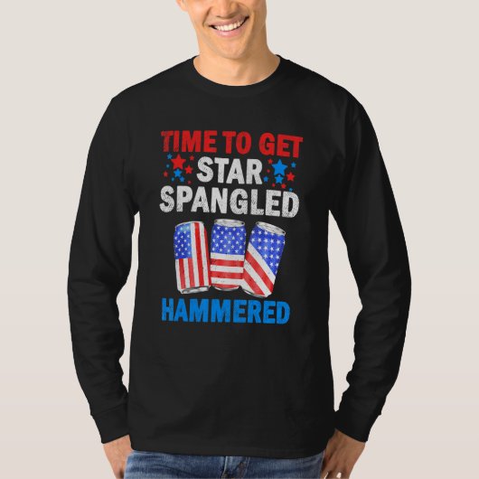 Zeit, um die Sternenflagge "Hammerbier" (USA) zu e T-Shirt (Vorderseite)