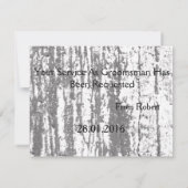 Zeit, um die unscharfe Hintergrundfarbe der roten  Einladung (Rückseite)