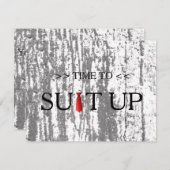 Zeit, um die unscharfe Hintergrundfarbe der roten  Einladung (Vorne/Hinten)