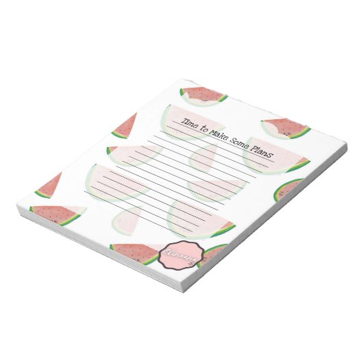 Zeit, um einige Pläne zu machen, anpassbare Wasser Notizblock (Rotiert)