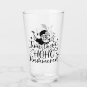 Zeit, um Ho Ho Hammered | XMAS Drinks Spaß Glas (Rückseite)