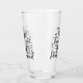 Zeit, um Ho Ho Hammered | XMAS Drinks Spaß Glas (Links)