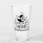 Zeit, um Ho Ho Hammered | XMAS Drinks Spaß Glas (Vorderseite)