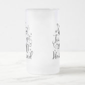 Zeit, um Ho Ho Hammered | XMAS Drinks Spaß Mattglas Bierglas (Mittel)