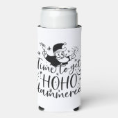 Zeit, um Ho Ho Hammered | XMAS Drinks Spaß Selters Dosenkühler (Seltzer Vorderseite)