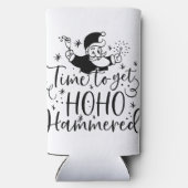 Zeit, um Ho Ho Hammered | XMAS Drinks Spaß Selters Dosenkühler (Rückseite)