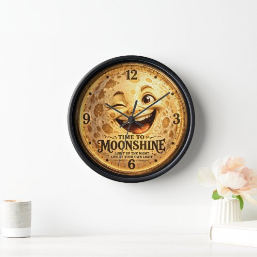 Zeit, um mit einzigartigem Uhren-Design Mondschein Uhr (Zuhause)