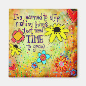 Zeit, um Niedlich florgelb zu werden Inspiration S Magnet (Vorne)