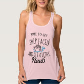 Zeit, um Schiff Faced Cruise Racerback Top-Shirt Tank Top (Vorderseite)