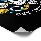 Zeit, um Schiffsgesicht zu bekommen, lustiger Skel Poster (Ecke)