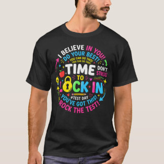 Zeit, um sich am Testtag festzulegen Staatlicher T T-Shirt