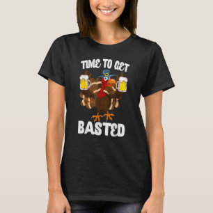 Zeit, um sich gebastelte Bierbrauer Männer trinken T-Shirt