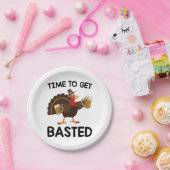 Zeit, um sich gebastetes Funny Beauty Türkei Ernte Pappteller (Party)