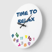 **ZEIT, UM SICH MIT DIESEM COOLEN KLICK ZU ENTSPAN GROßE WANDUHR (Winkel)