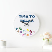 **ZEIT, UM SICH MIT DIESEM COOLEN KLICK ZU ENTSPAN GROßE WANDUHR (Zuhause)