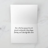 ZEIT, UM SIE ZU WÜNSCHEN ** MERRY CHRISTMAS** UND  KARTE (Innenseite)