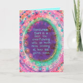 Zeit, um stolz zu sein Girly Pink Hübsch Floral Karte (Vorderseite)