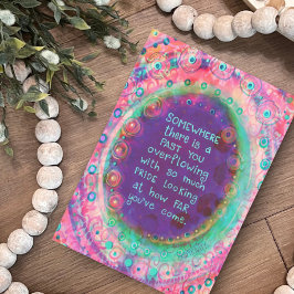 Zeit, um stolz zu sein Girly Pink Hübsch Floral Karte