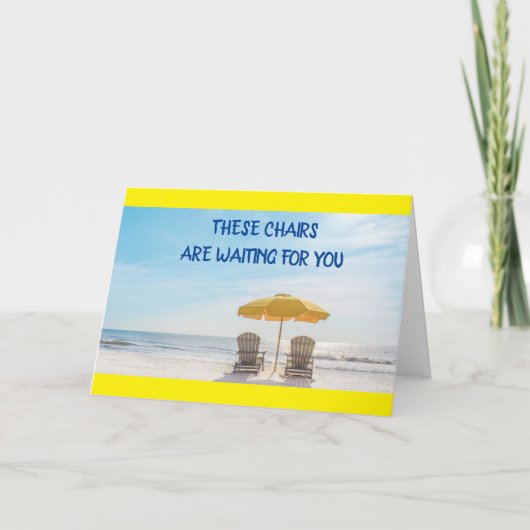 ZEIT, UM ZU "GENIESSEN, WAS EUCH GLÜCKLICH MACHT" KARTE (Vorderseite)