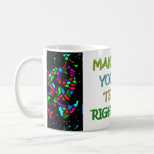 Zeit und Bedingungen, stark zu sein, die Menschen  Kaffeetasse