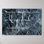 Zeit und Beratung eines Rechtsanwalts Poster (Vorne)