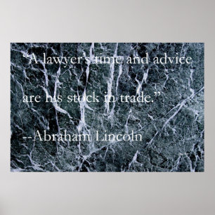 Zeit und Beratung eines Rechtsanwalts Poster