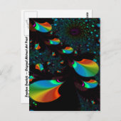 ZEIT UND BEREICH 2 ~ ABSTRAKTE ART DRUCKKARTE POSTKARTE (Vorne/Hinten)